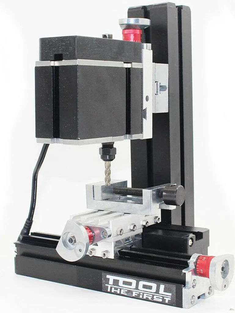 Micro-fraiseuse à métaux pour modélisme 60W Vitesse 12000 t/min Argent