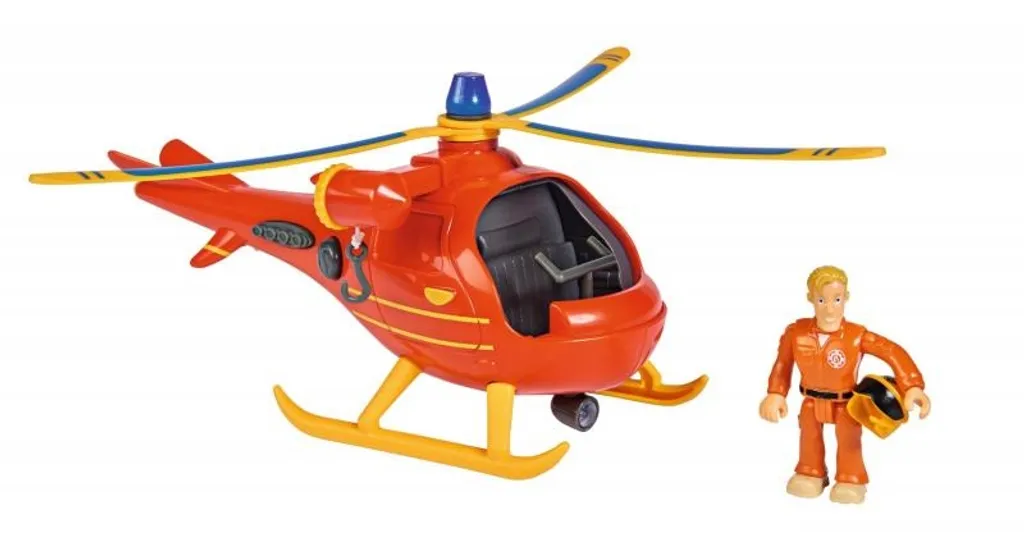 Hélicoptère du pompier Sam avec figurine et treuil de secours sonore
