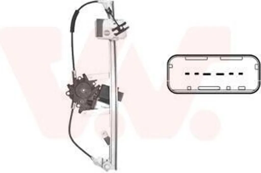 Mécanisme de lève-vitre électrique pour Renault - Moteur 12V inclus
