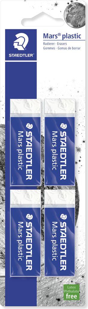 STAEDTLER® 52650BK4DA Gommes Mars en plastique, lot de 4, Image du produit 