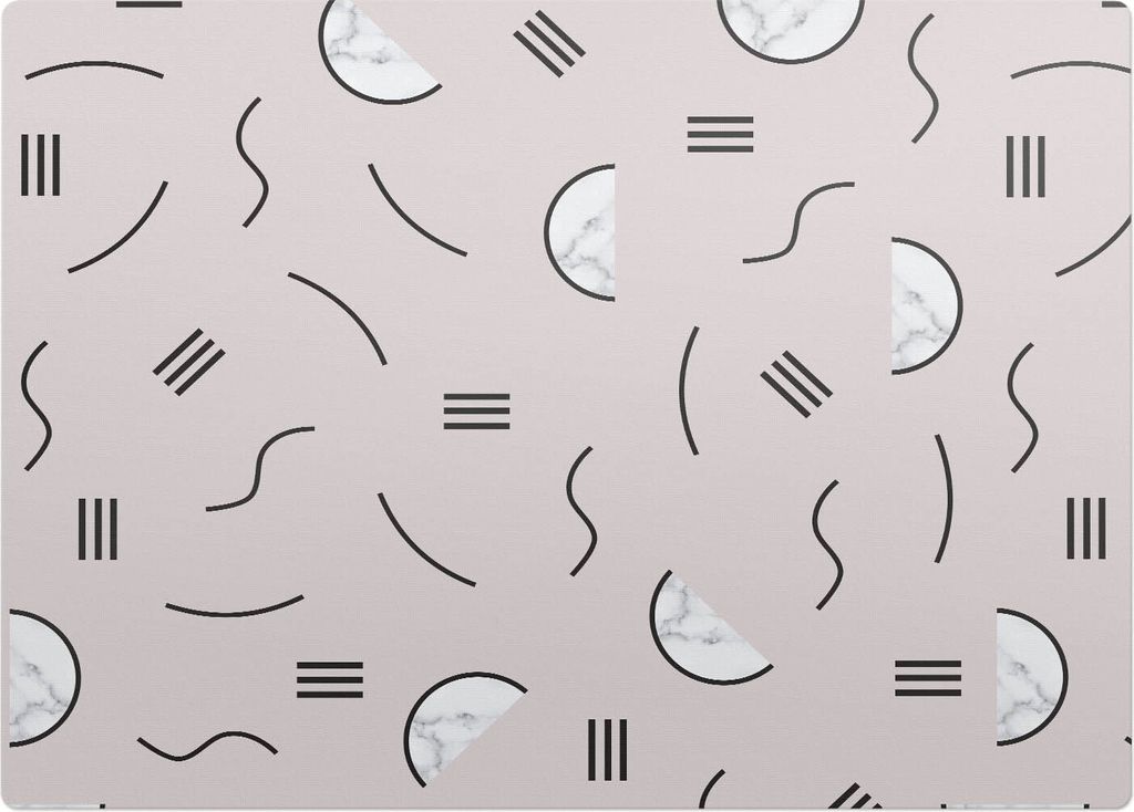 Geometrisches Muster – Bodenschutzmatte – Rutschfest – Schutzmatte für Büro – Vinylmatte – Stuhlunterlage – 140 x 100 cm