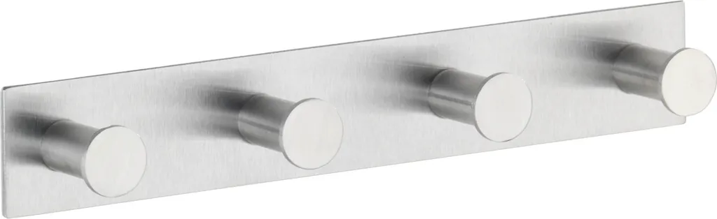 WENKO Celano Gancio Adesivo Inox: Appendiabiti Muro Senza Buchi