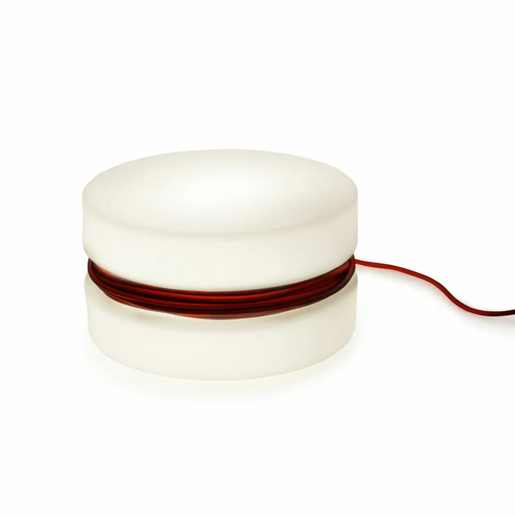 Lampe de Table Lumineuse Blanche Authentics Yoyo en Polyéthylène Mat