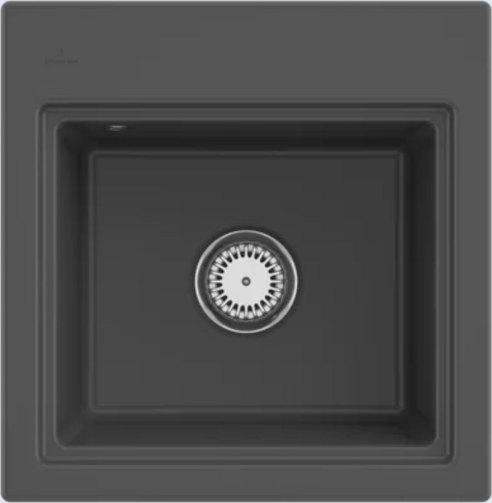 Villeroy&Boch Spülbecken, Küchenspüle Subway Style 50 S Graphite 500x510mm, Unterschrankbeite 50cm