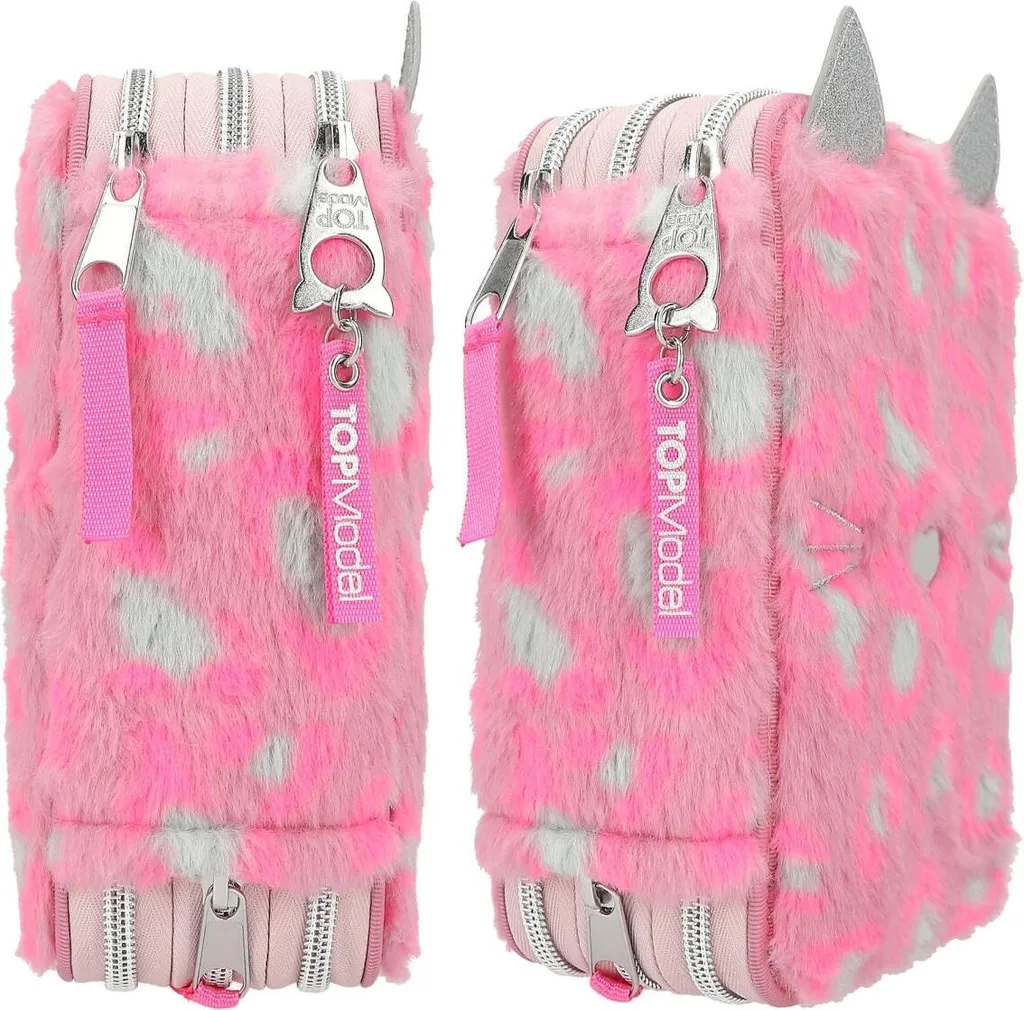 Trousse scolaire 3 compartiments Depesche TOPModel à trois zips - 10