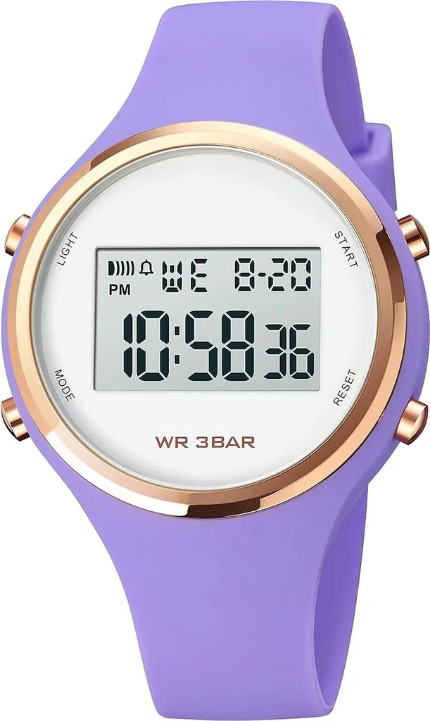 Orologi da donna orologio digitale da polso donne bambini orologio ragazze multifunzione donna orologio digitale cinturino in silicone con luce allarme cronometro