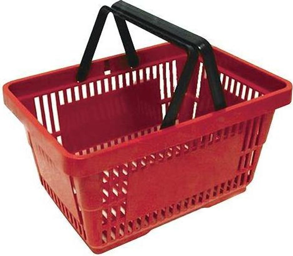 Cesto Racks Shopper, 20 lit., rosso, per la spesa Immagine del prodotto 