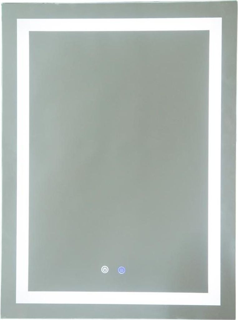 Badspiegel LED 800x600 mm Kaltweiß mit Touch Schalter, Produktbild 
