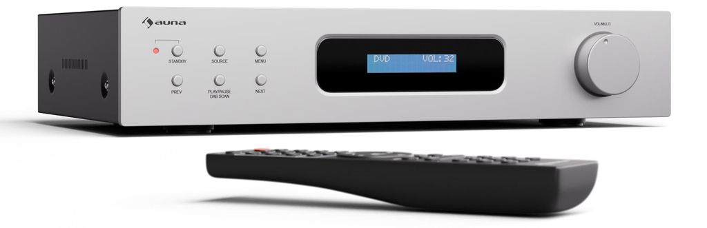 Auna HiFi zosilňovač s výkonom 2x60 W, Bluetooth, DAB+ Obrázok produktu 