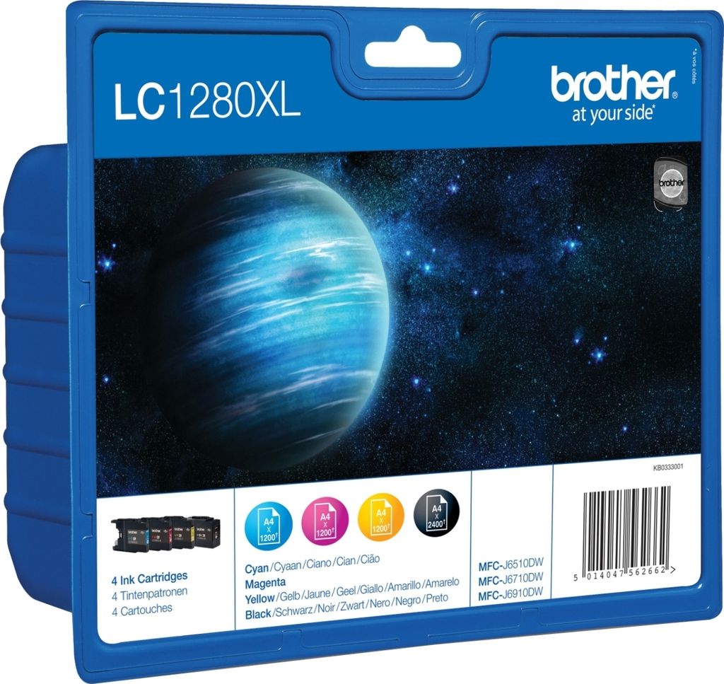 Brother LC-1280 XL Value-Pack BK/C/M/Y Produktbild 