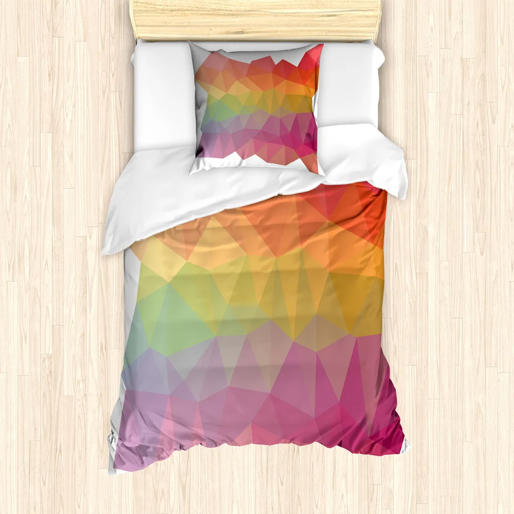 ABAKUHAUS Lenzuolo Con Angoli Rainbow Colored Rock - Microfibra Morbida - 90x200 Cm - Tasca Elastica Tutto Tondo Fino A 40 Cm