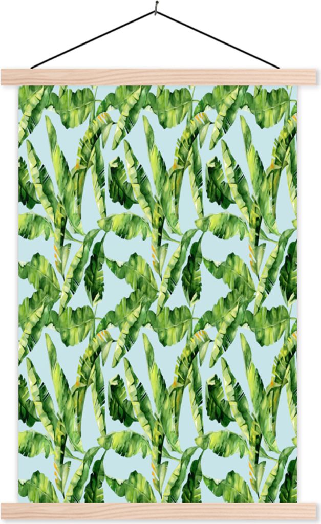 MuchoWow® Textilposter Vintage - Blätter - Muster 40x60 cm Produktbild 