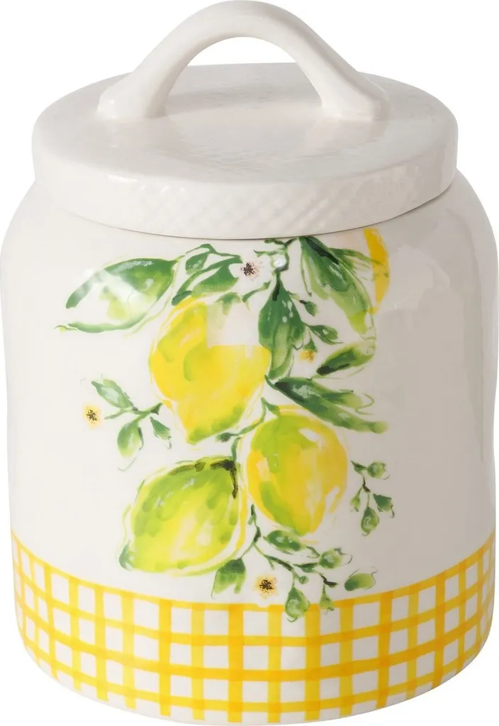 Scatola Gourmet Ceramica Lemony - Decorazione Cucina Limoni Amalfi