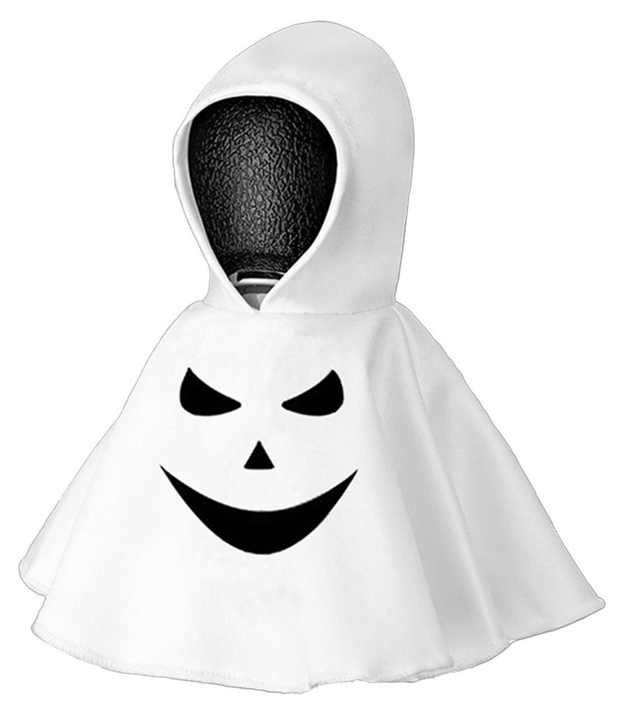 1/6 Stück Halloween-Geister-Hoodie-Gänse-Outfits, Auto-Schalthebelabdeckung, Dekoration für Veranda und Garten, Gänsestatue, Kleidung, Auto-Kap...