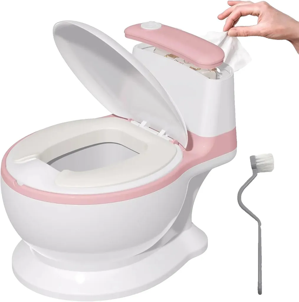 Pot design réaliste rose ultra facile à nettoyer pour jeunes enfants