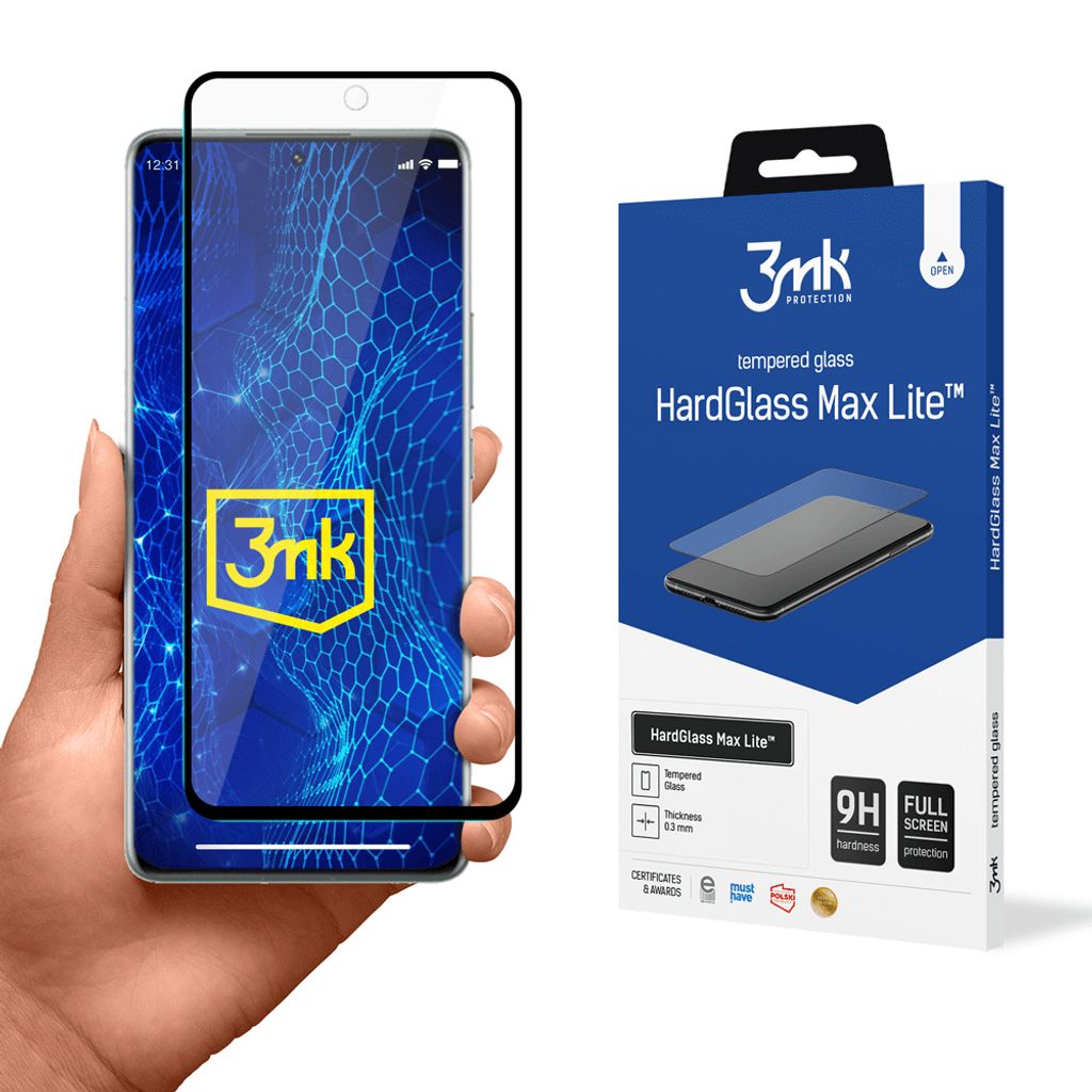 3mk Display Gehärtetes Glas HardGlass Max Lite für Xiaomi 12 Pro 0,3mm 9H