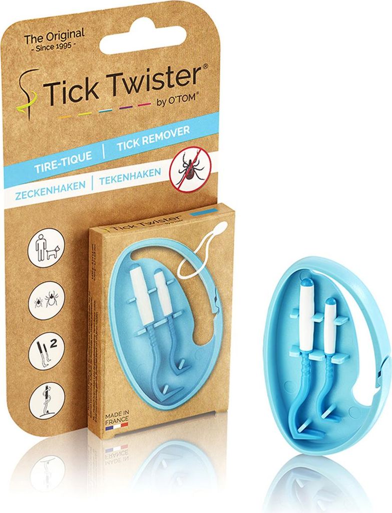 Tick Twister Zeckenhaken 2 Stück mit Clipbox zur Zeckenentfernung bei Mensch und Tier