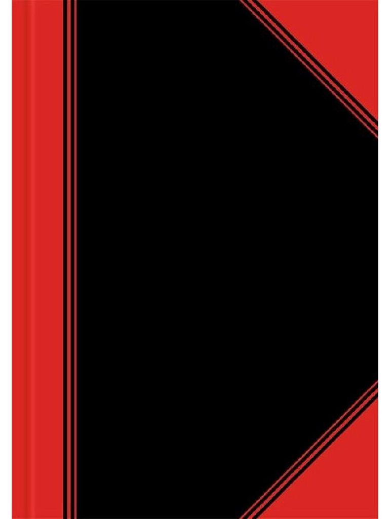 Bantex 100302817, Einfarbig, Schwarz, Rot, A5, 96 Blätter, Produktbild 
