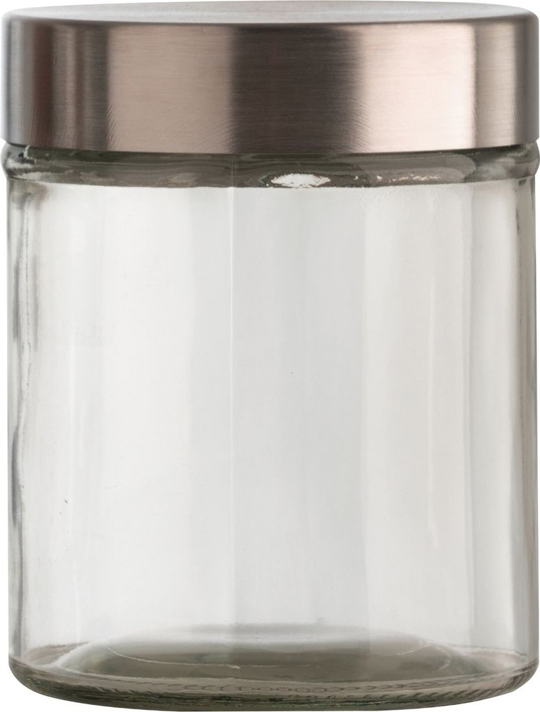Vorratsglas - Glas - Aluminiumdeckel - 600 ml
