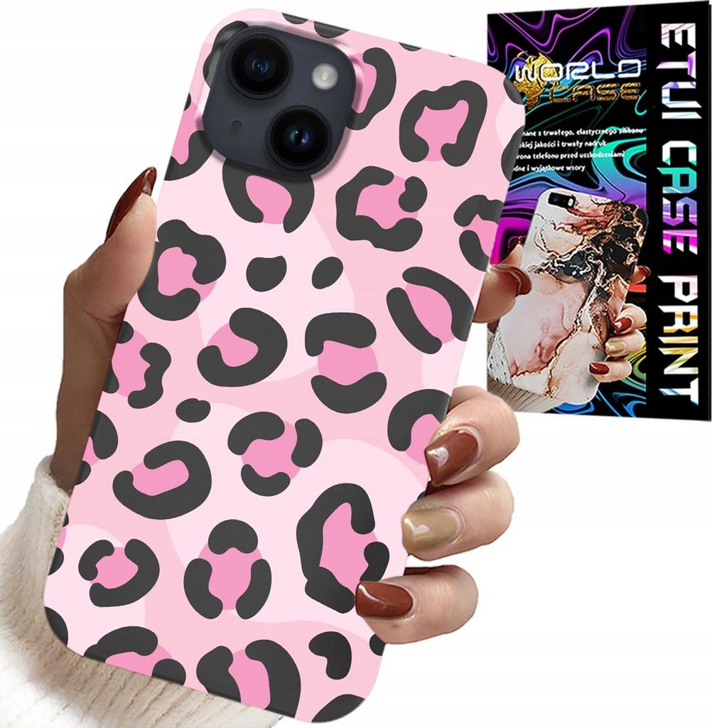 Fall Für Iphone 14 Plus - Rosa Leopard Print Panther Feminine Muster