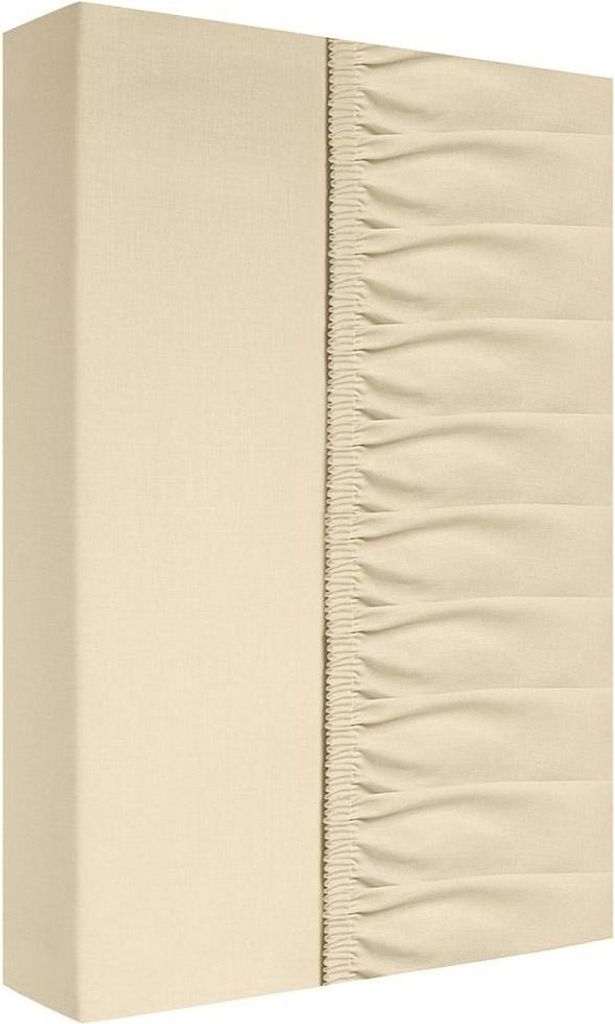 Bettlaken, Baumwolllaken, 100% Baumwolle, mit Gummiband 200x220 Hellbeige