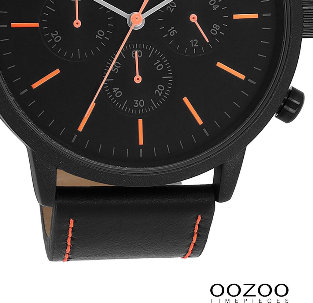 Cinturino Orologio In Pelle Grigia 20 Mm – Oozoo Con Fibbia Ad Ardiglione E Anse A Molla