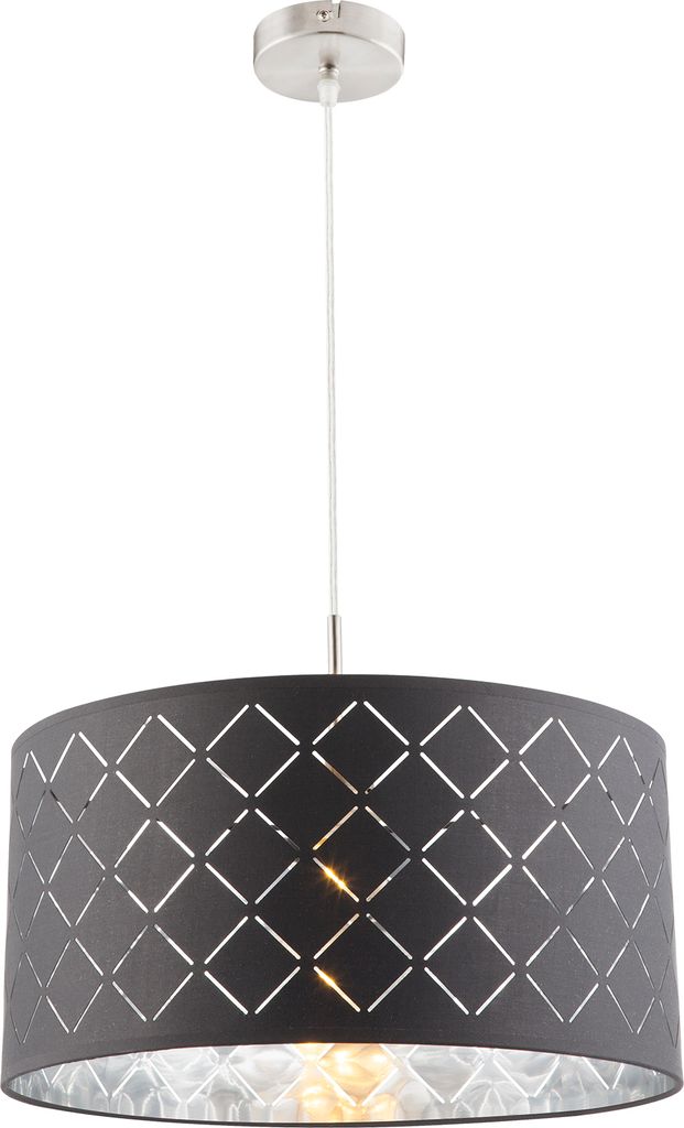 Globo Lighting Hängeleuchte Metall Nickel matt, 1x E27 Produktbild 