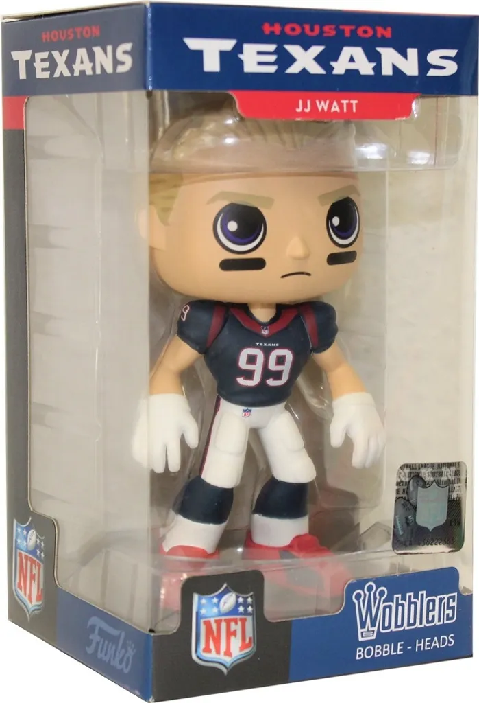 Figurine de Collection Funko Wobbler NFL JJ Watt Houston Texans Bleu