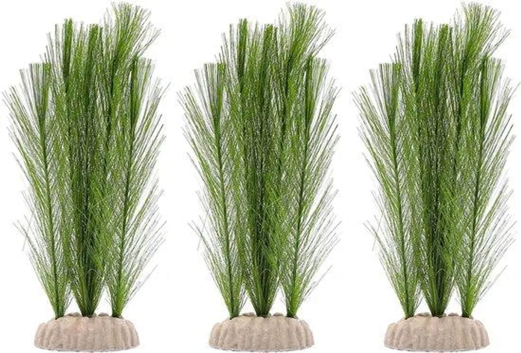 Décoration aquarium : set de 3 plantes d'ornement souples et réalistes