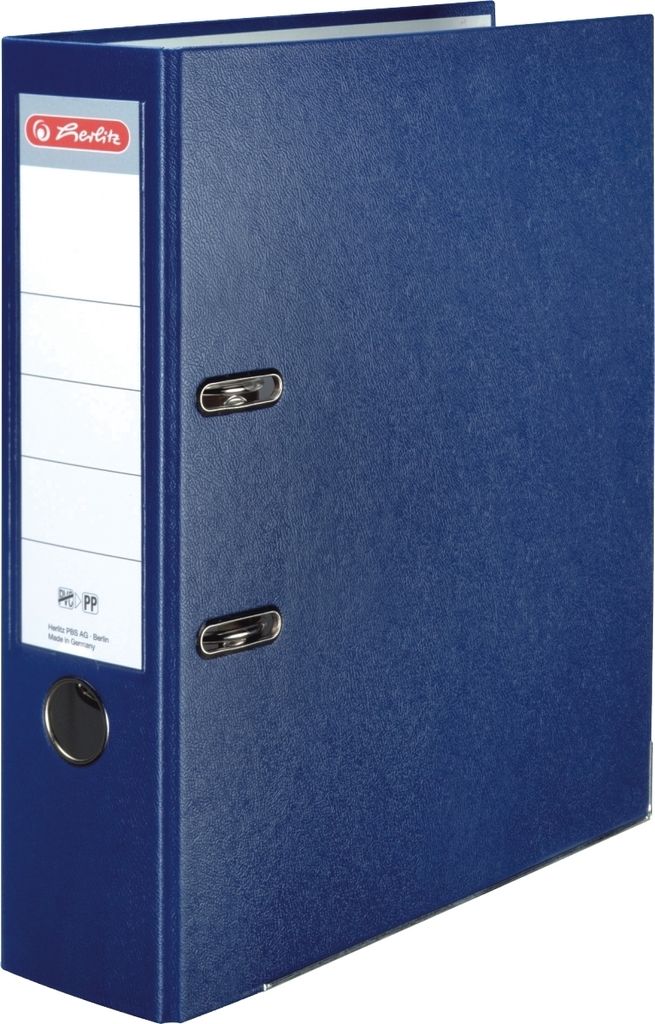 Ordner Kunststoff A4 maX.file protect 80mm blau Packung mit 20 Stück