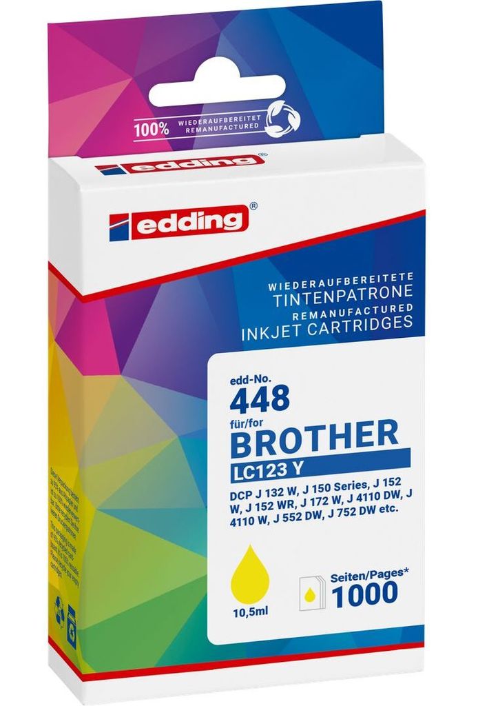 Edding Druckerpatrone EDD-163 – Ersatz Für HP 22XL, 3 Farben