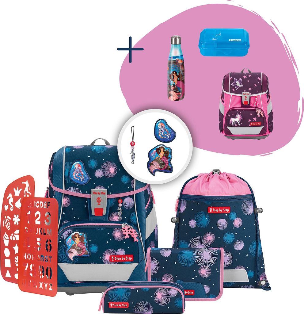 Step by Step Schulranzen-Set 2IN1 PLUS „Mermaid Delia“, Produktbild 