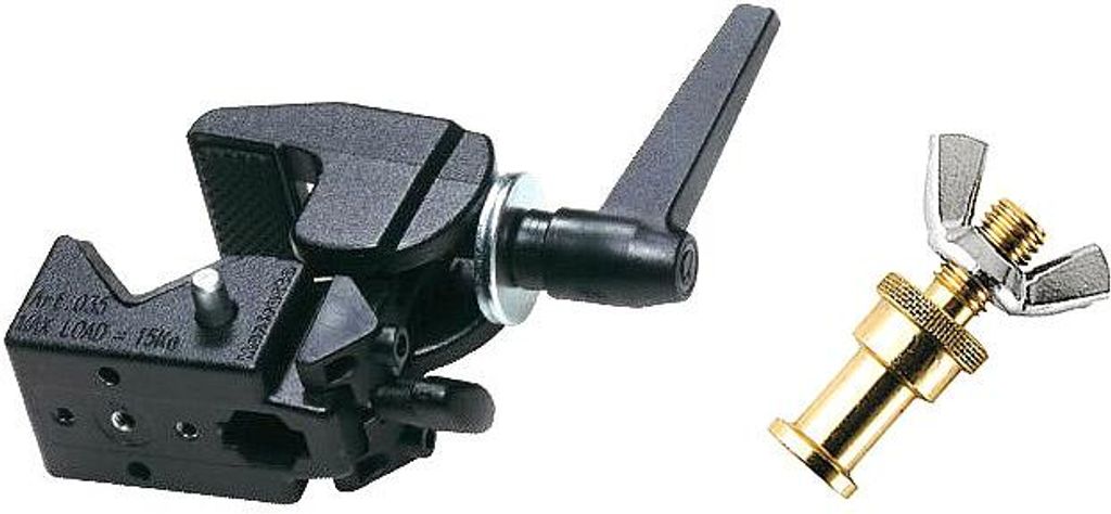 Manfrotto Super Clamp mit Adapterbolzen Set Produktbild 