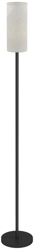 HOMCOM Vloerlamp, staande lamp met stoffen lampenkap, E27 Productafbeelding 