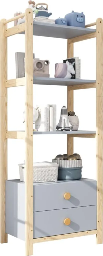 Étagère de rangement robuste 2 tiroirs pour optimiser les petits espaces