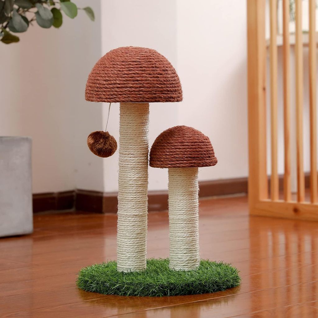 PurpurRain – Kratzstamm Champignon für Katzen, 48 cm Produktbild 3
