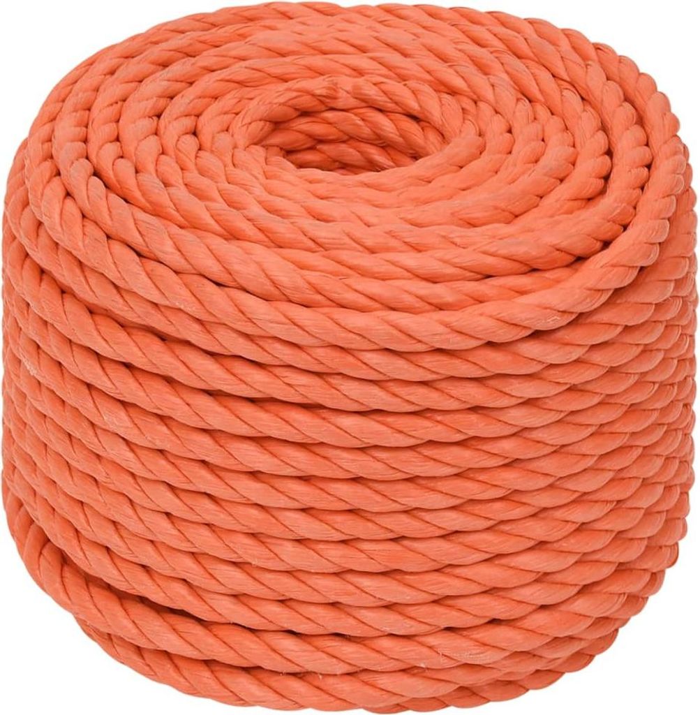 vidaXL Arbeitsseil Orange 12 mm 25 m Polypropylen