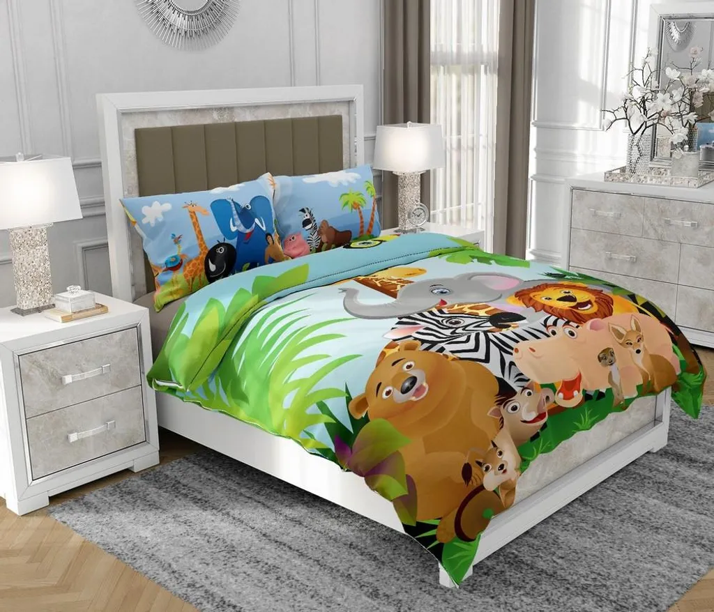 Biancheria da Letto SOVIO 140x200 Cotone | Set 3 Pezzi Multicolore
