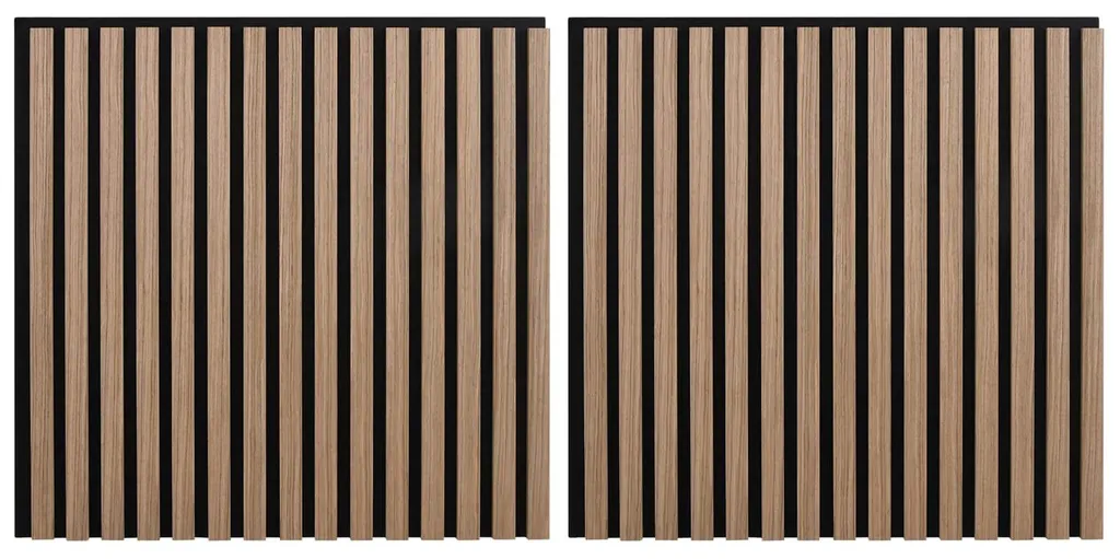 Panneaux muraux marron lot de 2 vidaXL 60x60 cm : rénover ses murs