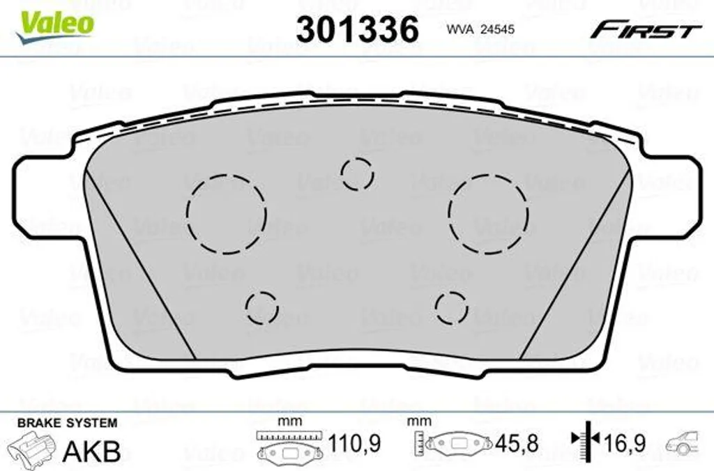 Plaquettes de frein VALEO 301336 : stop aux bruits et vibrations