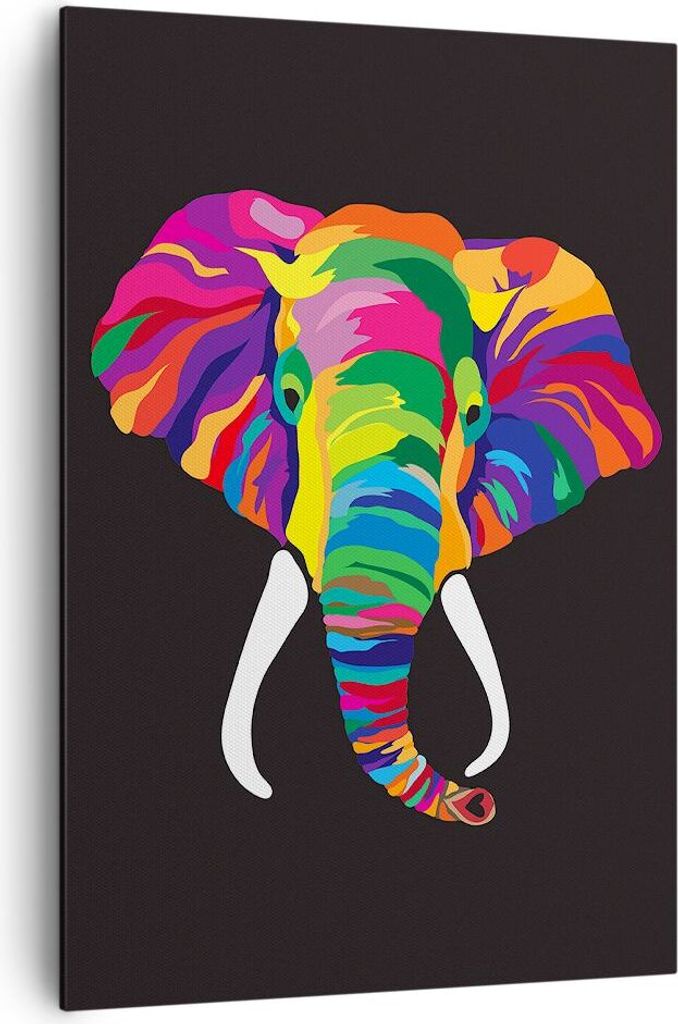 Bild auf Leinwand - Leinwandbild - Einteilig - Elefant spaß Produktbild 