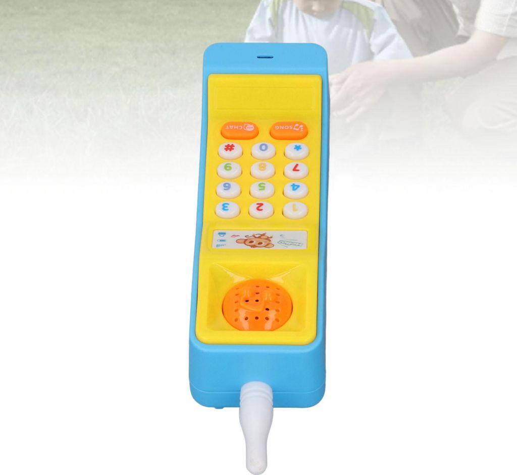 Baby-Handy-Spielzeug, pädagogische Musik-Simulation, Retro-Leuchten, Lernspiel für Jungen und Mädchen, Blau