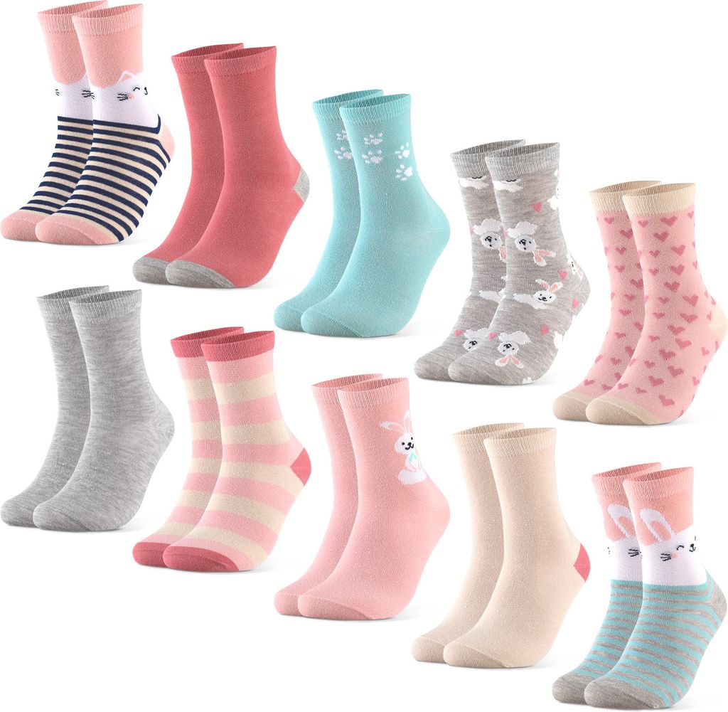 Occulto Jungen & Mädchen Motiv Socken 10er Pack (Modell: Fantasia)