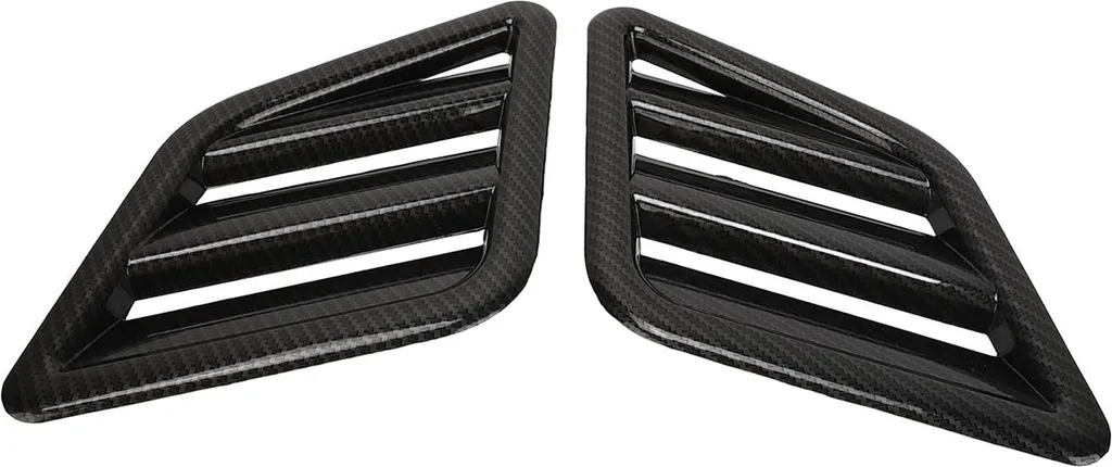 Couvercle Ventilation Capot ABS Résistant Style Carbone pour Ford - 2x