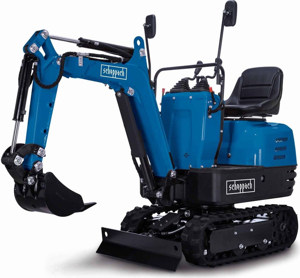Scheppach Mini-Bagger EXC815, 8.5 PS Benzinmotor, Grabtiefe Produktbild