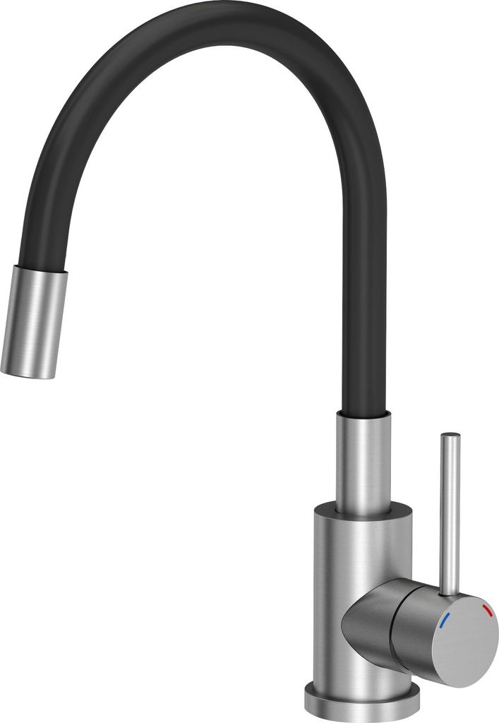 QUADRON MAGGIE Steinsteel Stretch Küchenarmatur schwarz