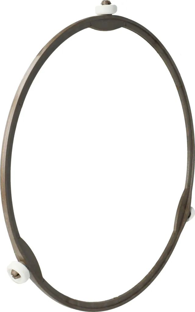 Cercle roulant pour plateau micro-ondes 19 cm vhbw spécial Bosch brun