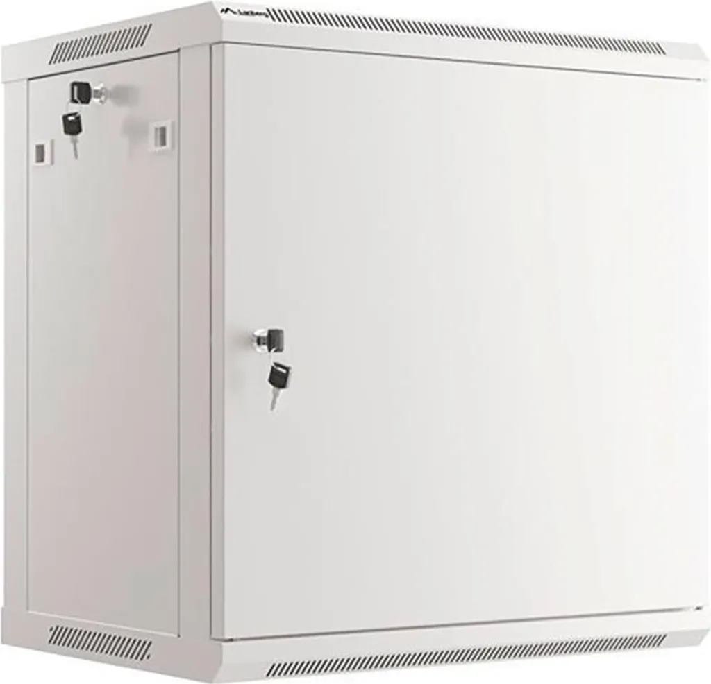 Lanberg Coffret Rack 19 pouces 12U 600x450 Gris avec Porte Métallique