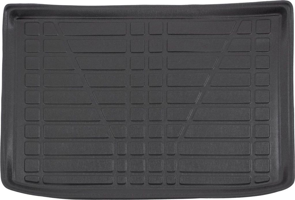 SCOUTT | Kofferraumwanne Laderaumwanne Kompatibel mit Ford Focus Hatchback 1998-2005, mit Hoher Rand, Kofferraum-Schutzmatte, Geriffelt, Aufrollbar...