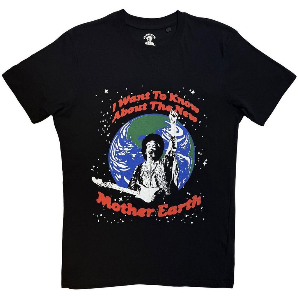 Jimi Hendrix - "Earth Day" T-Shirt für Herren/Damen Uni RO15898 (XL) (Schwarz)